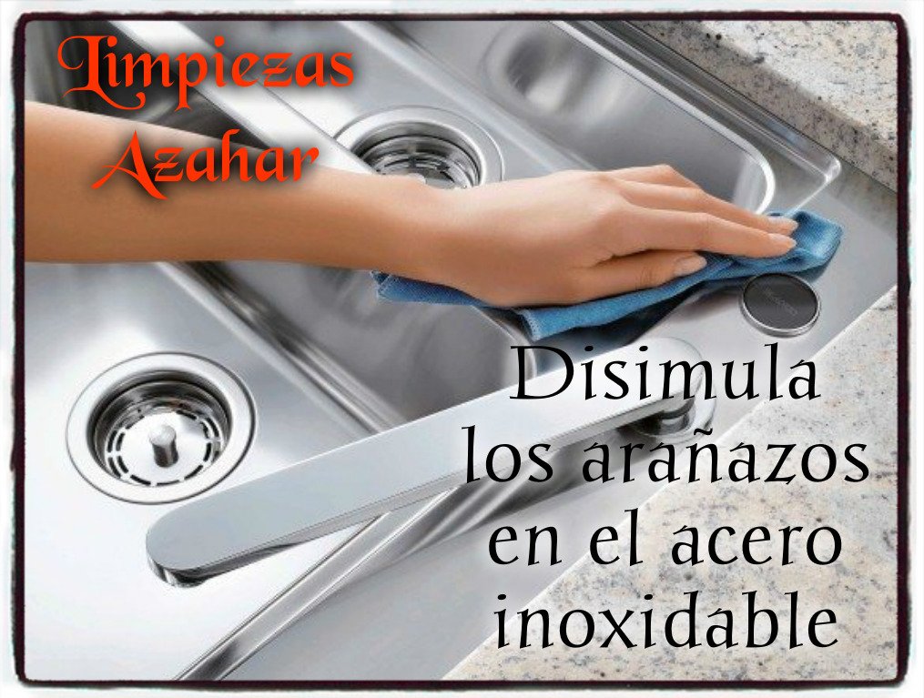 Disimular los arañazos en el acero